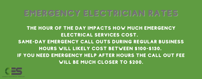 Emergency electrician rates