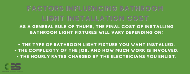 The Average Cost To Install Bathroom, How Much Does It Cost To Replace A Light Fixture